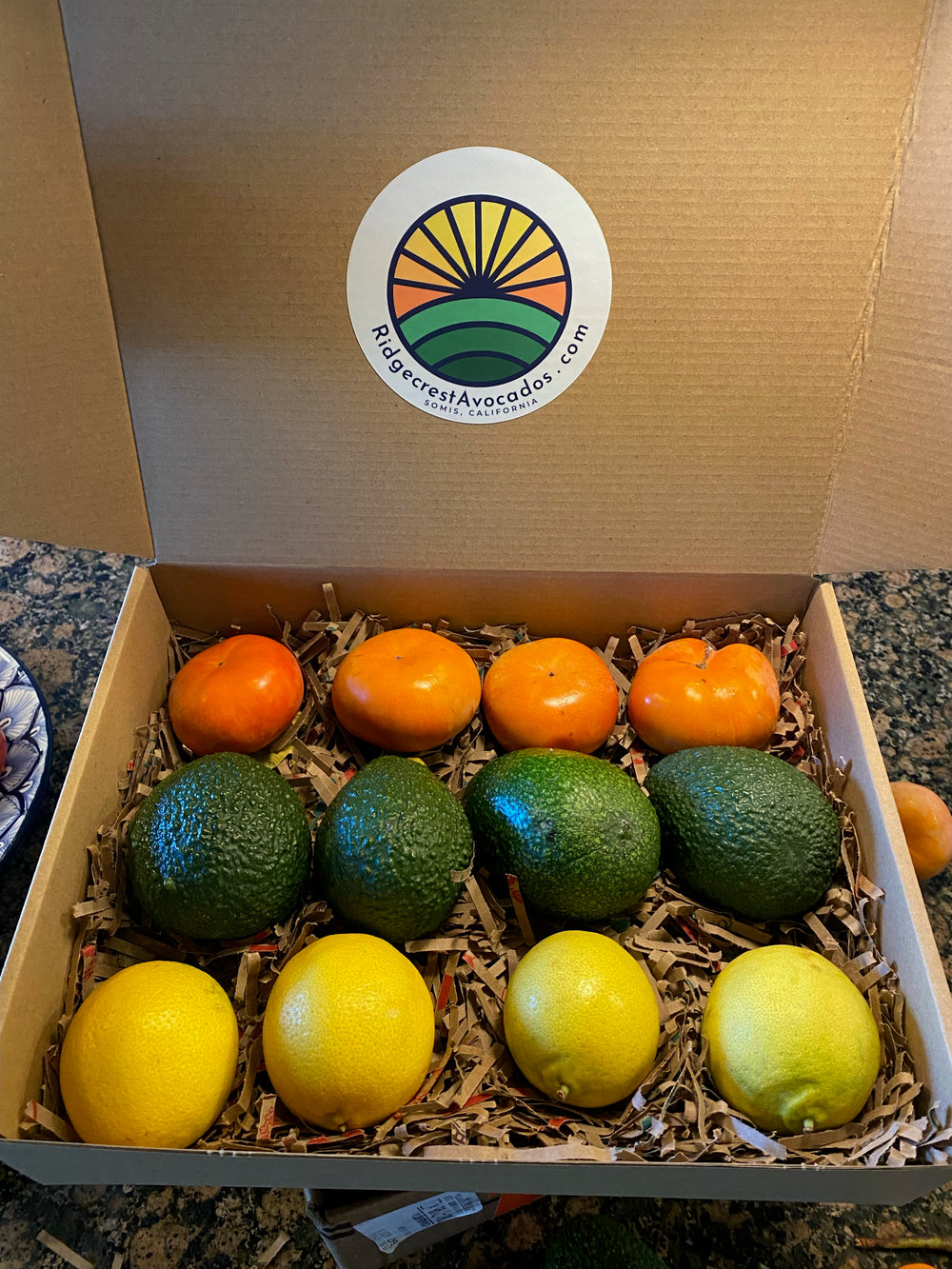 Mixed fruit gift boxes