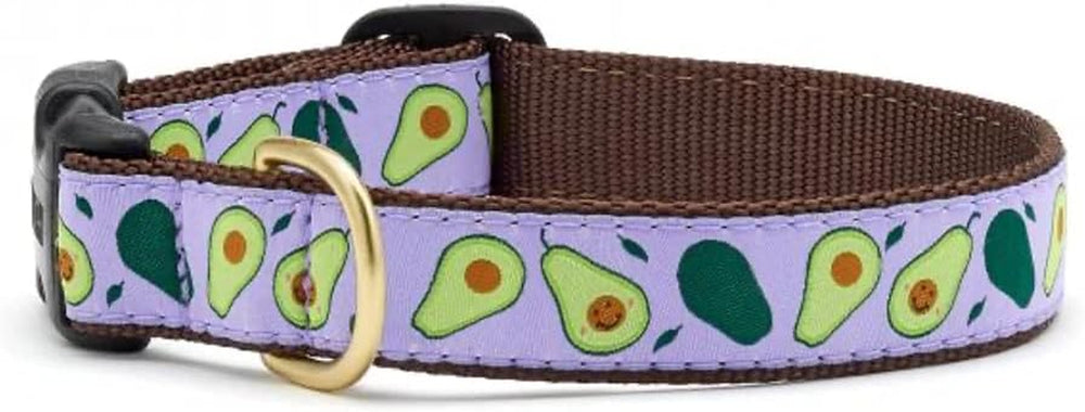 Avocado Pattern Dog Collars and Leashes (Avocado Pattern Dog Collar, Medium (12 to 18 Inches) 5/8 Inch Narrow Width)