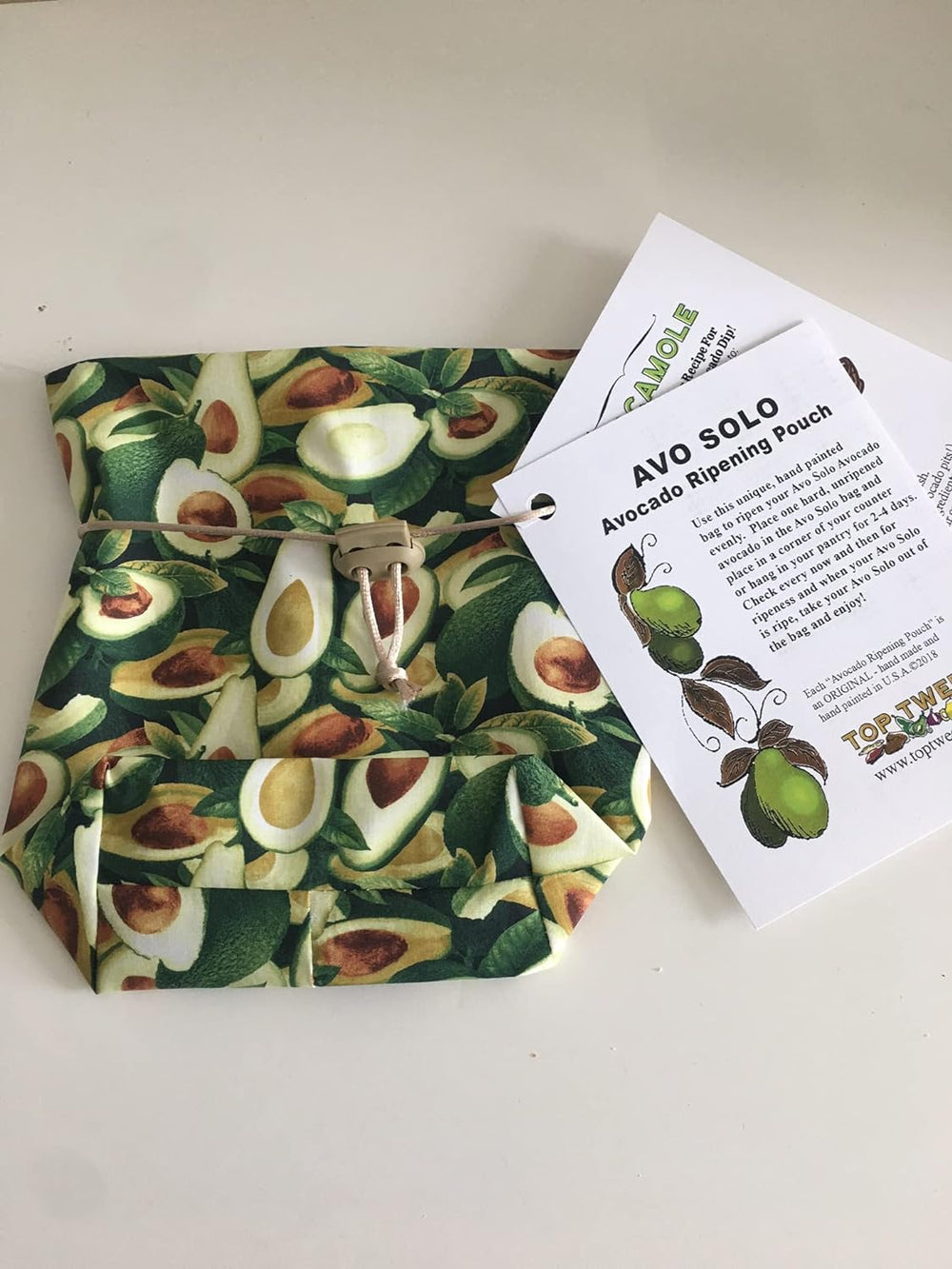 Avocado Bag Cozy for Ripening a Single Avocado Avo Solo